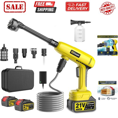 #ad Cordless Pressure Washer1250 PSI Cordless Power Washer with 2pcs 4.0Ah Batte... $119.98