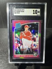 2018 Donruss Optic - Shohei Ohtani Rated Rookie Variation #176 Pink Prizm SGC 10
