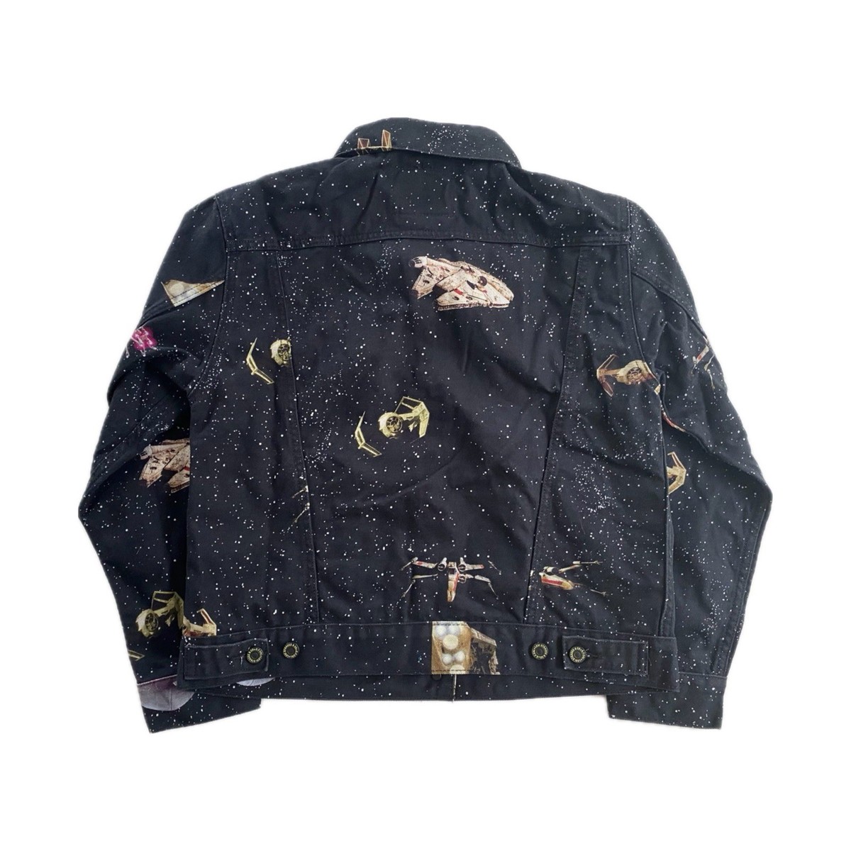 Levi's Star Wars All Over Print Women's Black Type Denim Trucker - Main Image