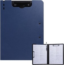 A4 Foldable Clipboard Folder with Metal Clips for Business Office Conference