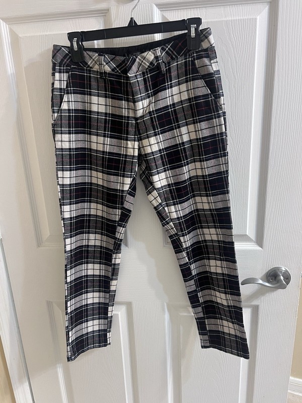 Volcom X Georgia May Jagger Plaid Ankle Pants Size 3