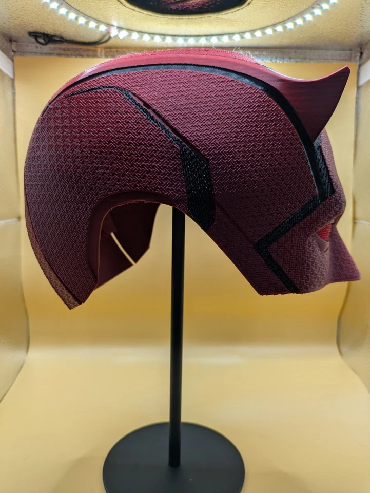 Máscara de Cosplay Daredevil Reborn - Casco Marvel para Comic Con y Juego de Rol de Superhéroes Foto 3 de 4