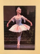 Royal Ballet’s Leslie Collier signed ballet ballerina portrait postcard photo