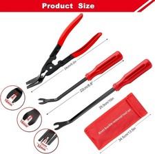 3 Pcs Clip Remover Tool, Clip Pliers Set Fastener Removal Tool , Auto Trim Remov
