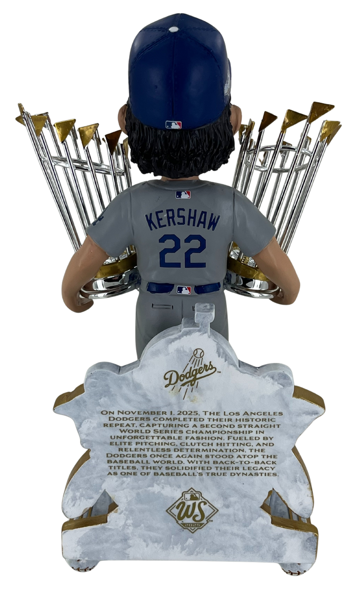 Clayton Kershaw LA Dodgers 2025 Back To Back World Series