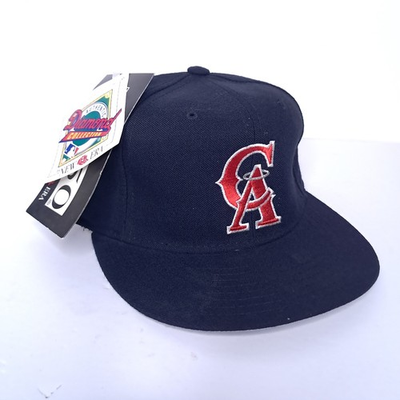 #ad #ad Vintage 90s California Angels Hat New Era Diamond Pro Model 7 1 8 Wool USA $39.97
