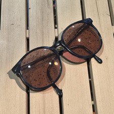 Vintage 1970s Women s Pathways Cobalt Black Sunglasses USA Accessories Granny