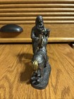 Michael Ricker Pewter with gold tones. A man with paintbrush and rocking horse￼￼ — photo 2