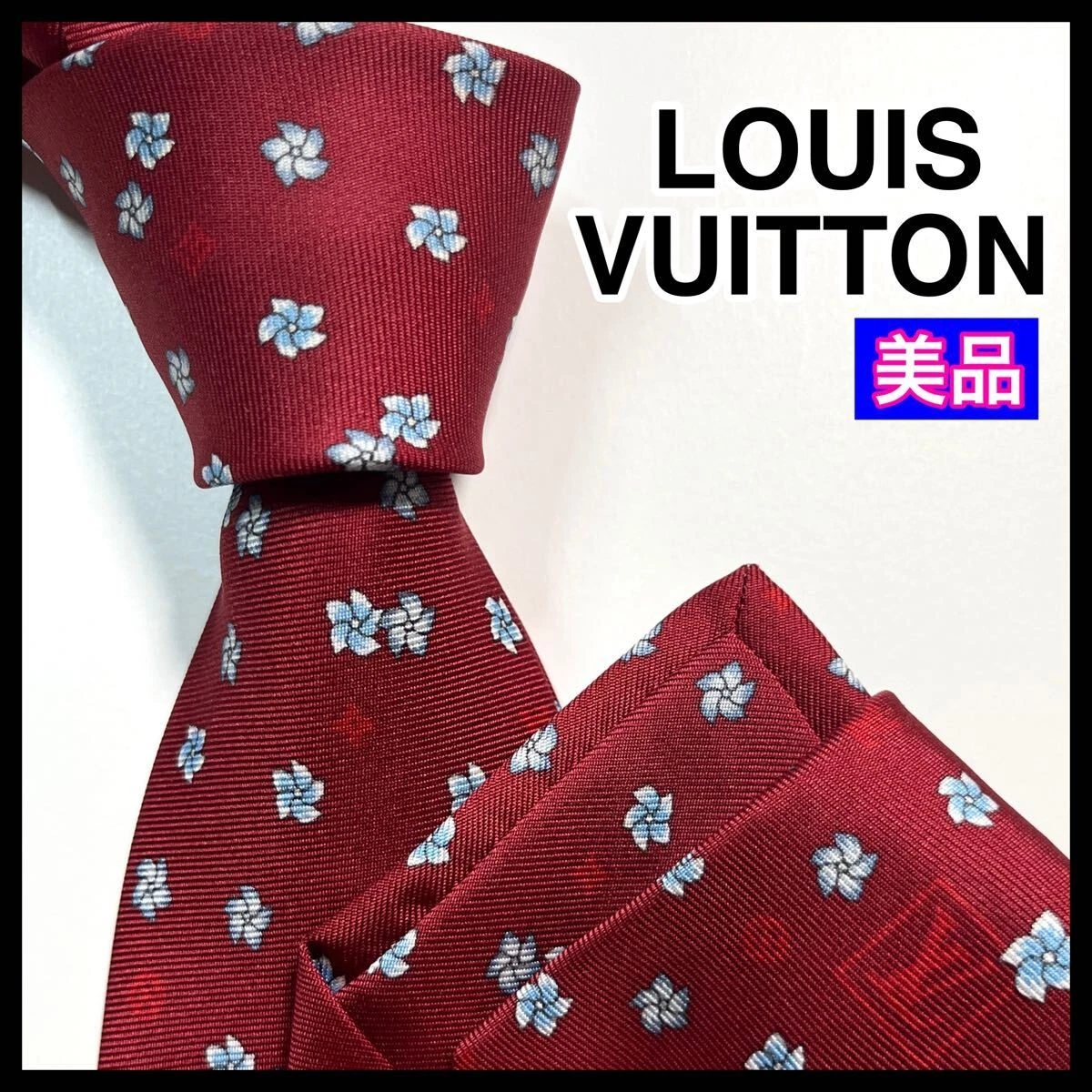 LOUIS VUITTON ネクタイ モノグラム シルク100% ボルドー Louis Vuitton Ties for Men for sale | eBay