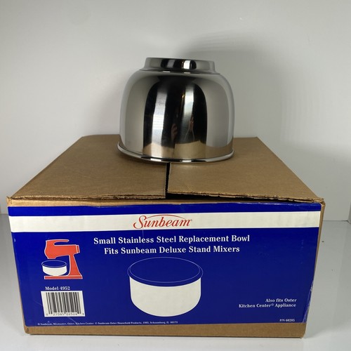 SMALL 6" Vtg Sunbeam Mixmaster Mixer Stainless Steel Replacement Mixing