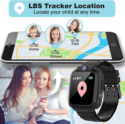 Kinder.Telefonuhr.Smartwatch.LBS Uhr SOS 2G SIM Wasserdicht Kids Armbanduhr DHL.