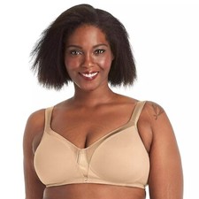 Playtex 18 Hour Wirefree Bra Silky Soft Smoothing 4803 Nude 42DDD NIP