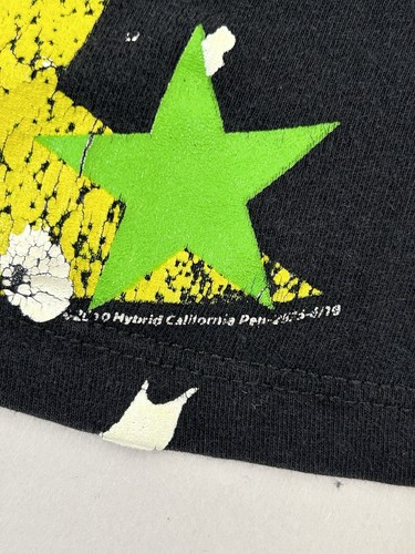2010 Hybrid Tees Small Kid’s T Shirt Scene Stars Rainbow V Neck 2000s Baby Tee - Picture 9 of 10