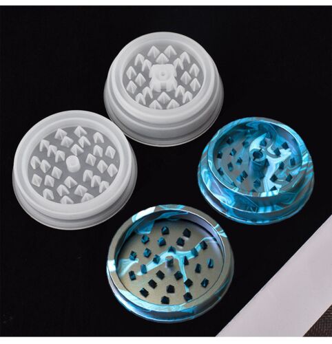 Herb Grinder Silicone Resin Casting Mold Mould Tobacco Herb Crusher Epoxy Tool - Foto 1 di 5