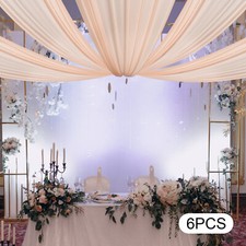 Light Pink Ceiling Drapes Wedding Ceiling Draping Backdrop Curtains Decoration