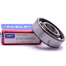 NEW SKF 6203 RSH C3 DEEP GROOVE BALL BEARING, ONE SEAL 6203 RS 17x40x12mm