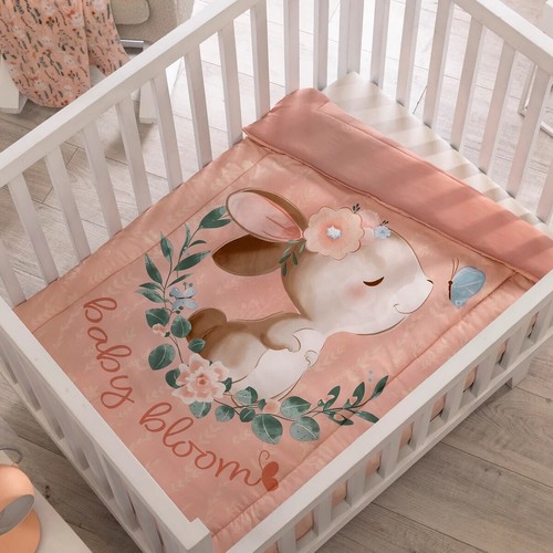 KLEINES HASE BABY MÄDCHEN BETT BETT KINDERZIMMER SET 3 STCK. 100 % BAUMWOLLE