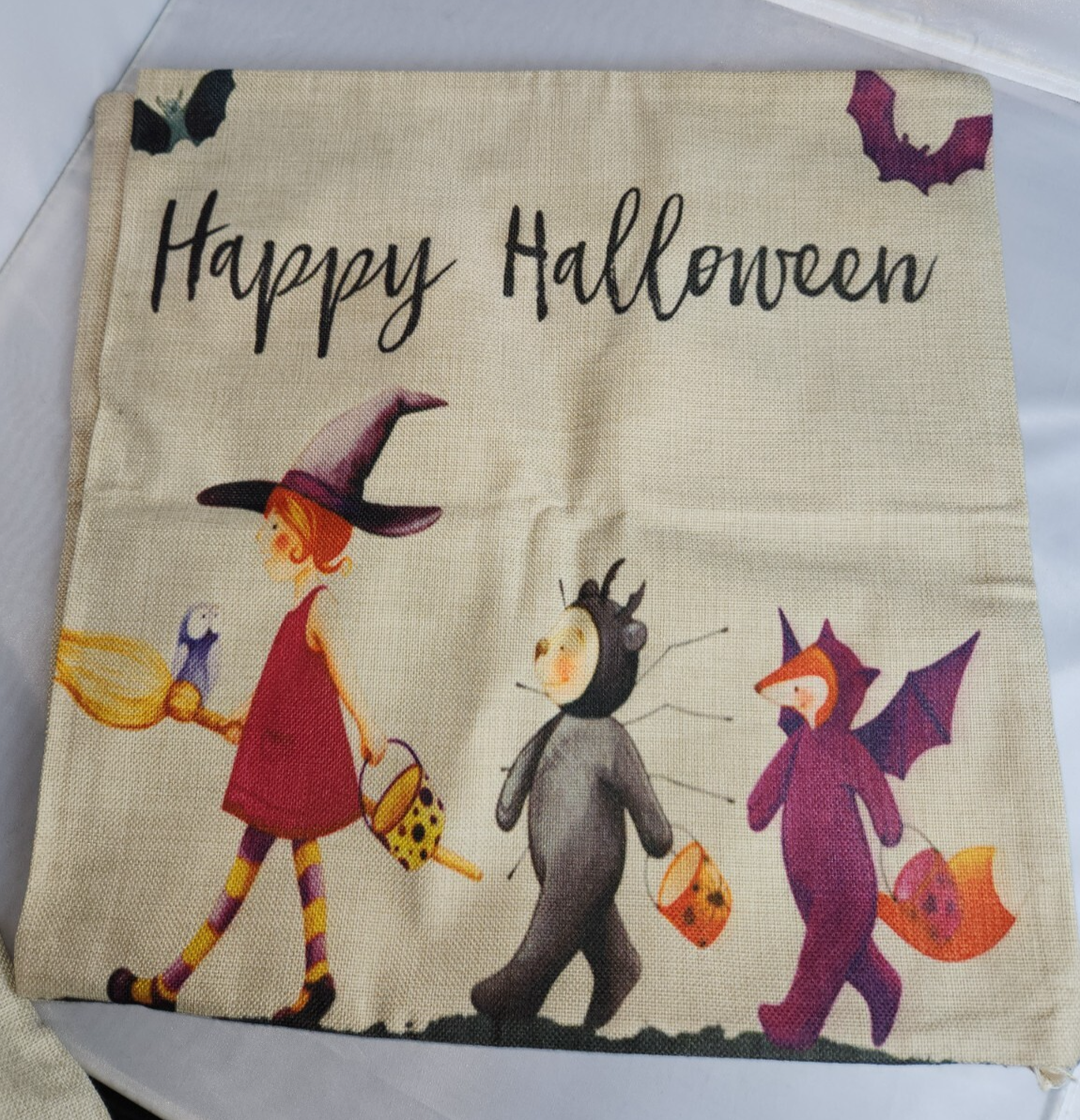 throw pillow covers, new, 18x18, quantity-5, Halloween themed-image