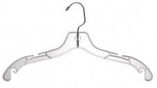  New Clear Plastic Dress Hanger 17" (pack of 50)