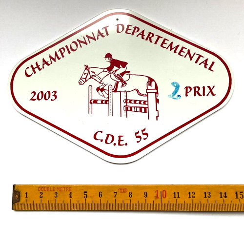 Plaque Hippique Prix Concours Equestre CAMBRESIS MORENCHIES 1972 255547586579