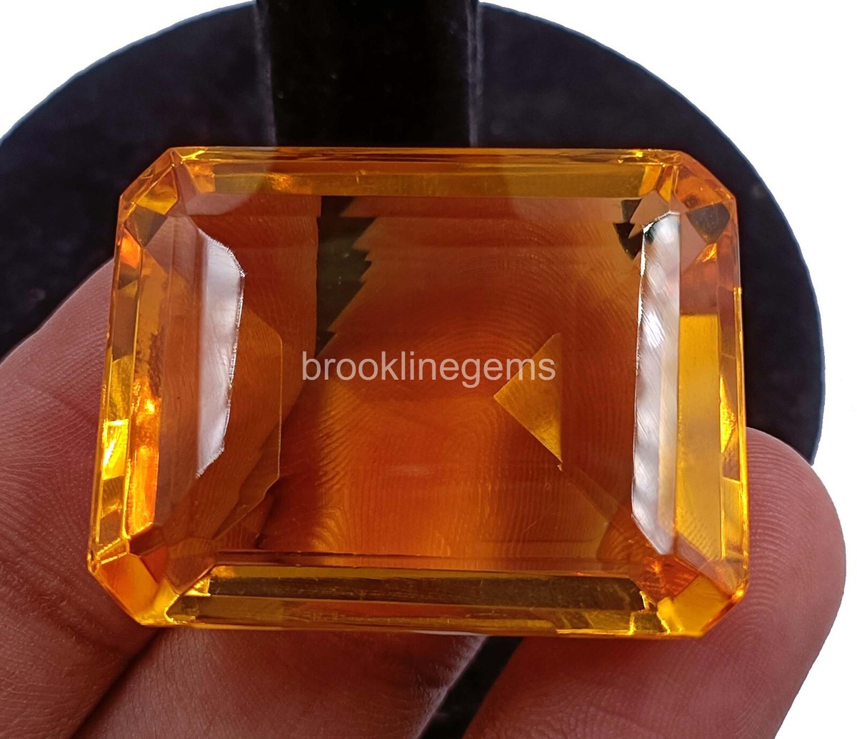 Appetite Faceted Yellow Colour 101 CT Natural Gemstone Making For