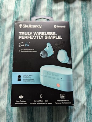 Skullcandy SESH EVO True Wireless Bluetooth in-Ear Earbud | Bleached Blue