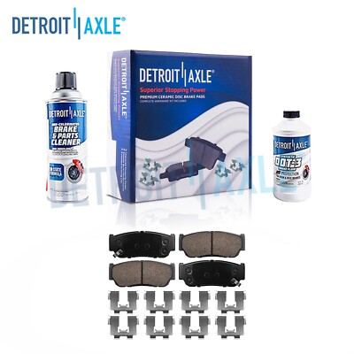 Rear Ceramic Brake Pads w/Hardware for 2003 - 2006 2007 2008 2009 Kia Sorento