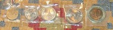 RUSSIA 1991 MINT COIN SET USSR SOVIET UNC RUSSIAN NINE COINS PROOF LIKE PR PF