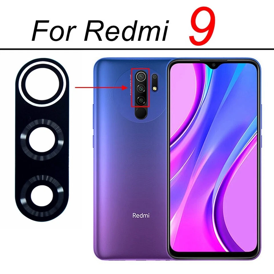 Repuesto de cubierta de cristal de lente de cámara trasera para Redmi Note 10 Pro 5G 11 7 8 9 Foto 4 de 4