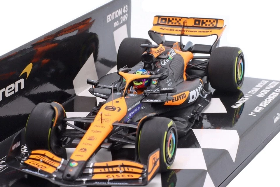 Minichamps McLaren MCL38 1st Win Hungarian GP 2024 - Oscar Piastri 1/43 Scale - Image 2 of 4