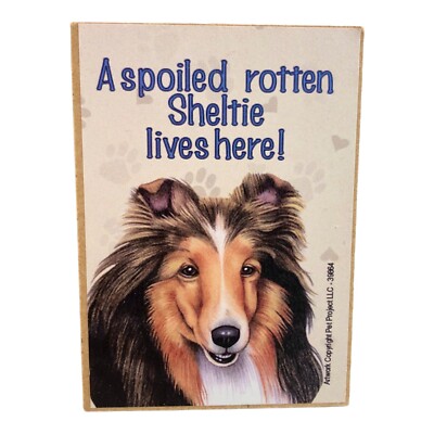 A Spoiled Rotten Sheltie Lives Here! Magnet 2.5'' x 3.5'' Pack of 2