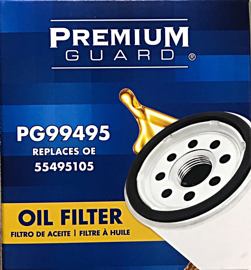 FILTRO DE ÓLEO PREMIUM GUARD PG99495 PARA BUICK CADILLAC CHEVROLET GMC - ESTOJO COM 6 - Imagem 4 de 4