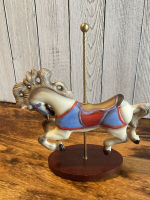 Treasury Carousel Art Circus Carnival Jumper Horse William Manns Franklin Mint
