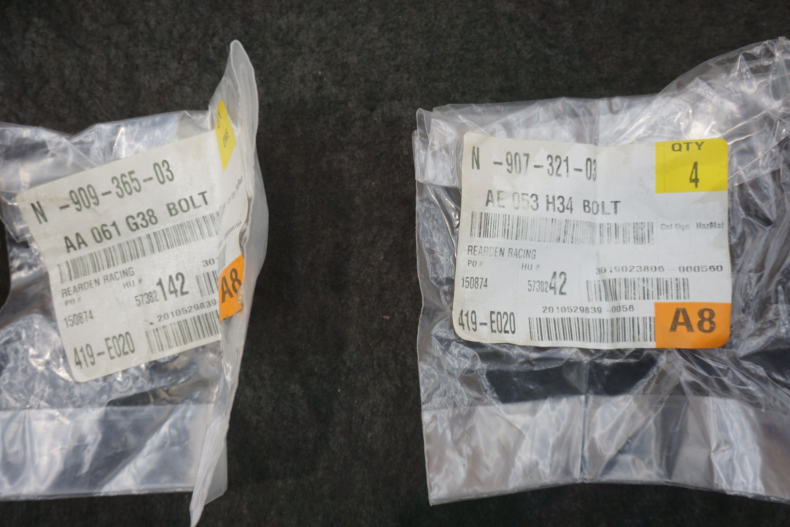 Assorted Miscellaneous Hardware Bolt Nut Screw Bracket Audi R8 GT4 4S 2016-18