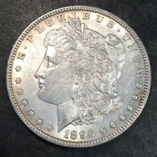 1896 Morgan Silver Dollar - Exact Coin Shown #Q457