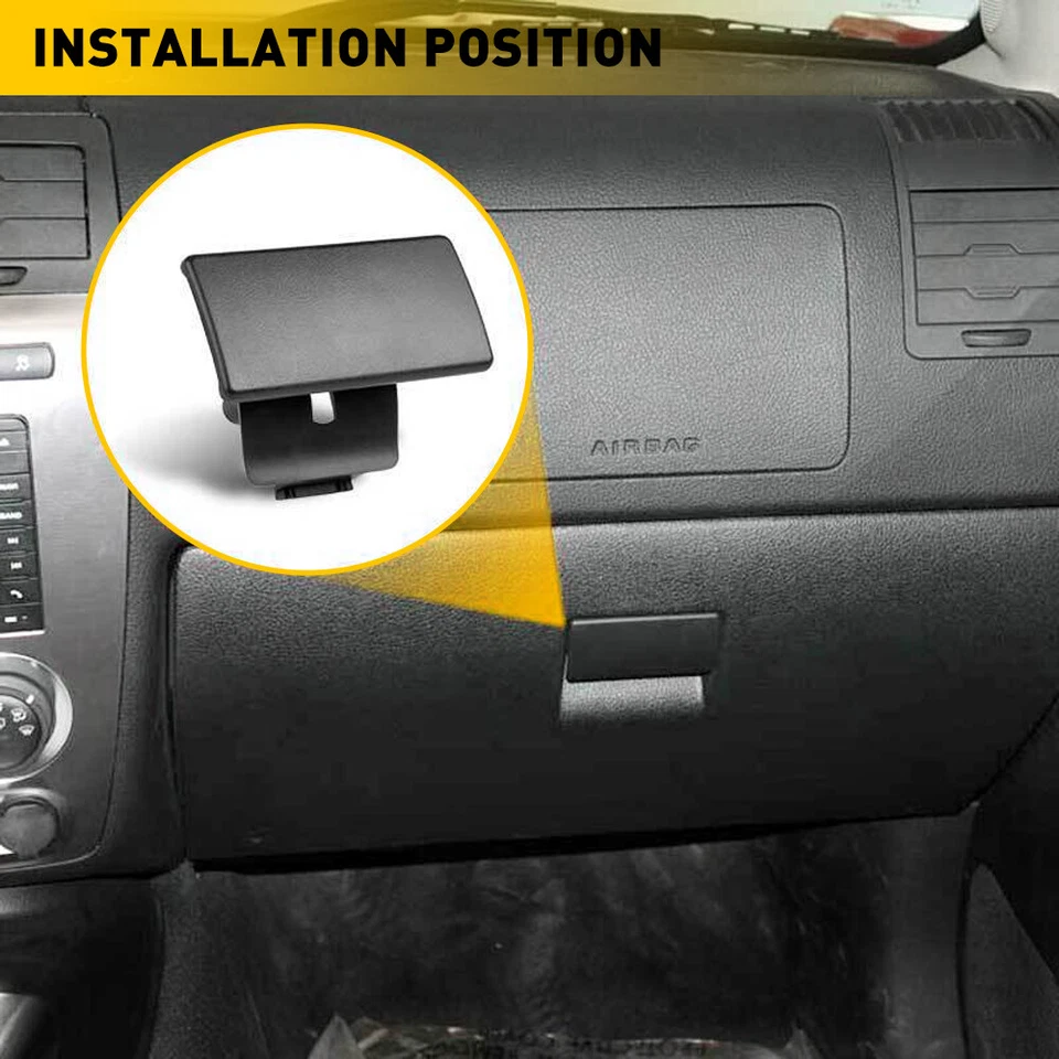 Cierre de guantera negro apto para Chevrolet Colorado GMC Canyon Hummer H3 2006-2012 Foto 4 de 4