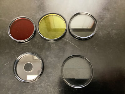 Lot Of 5 Hoya 49mm Center Spot 52mm 55mm Lens Filters