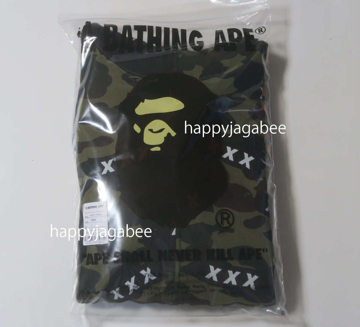 A・BATHING APE A BATHNIG APE Men's BAPE x GOD SELECTION XXX SHARK FULL ZIP HOODIE