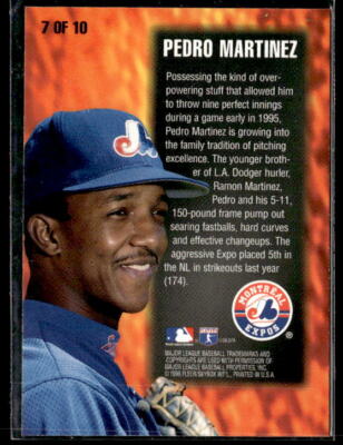 1996 Fleer #7 Pedro Martinez Smoke 'N Heat | eBay