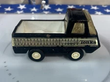 tonka black/gold pick up truck pressed steel 4 1/2 inches