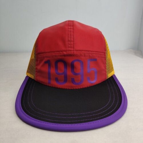 Brimco "1995" Raekwon Purple Tape Mesh Snow Beach Hat Cap 5 panel Wu Wear 90s - Picture 1 of 10