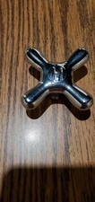 Vintage Chrome Faucet Handle Hot