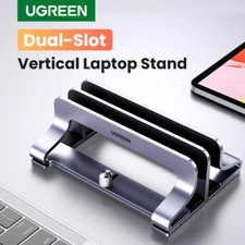 UGREEN Vertical Laptop Stand Holder Foldable Aluminum Notebook Stand Laptop Tabl