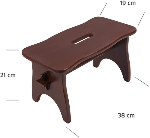 Creative Deco Holz Hocker | 39 x 18 x 21 cm | Tritthocker Holzbank | 5 Farben - Bild 23 von 35