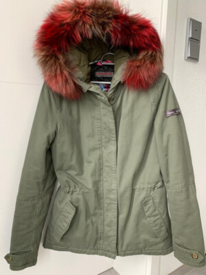 FRIEDA FREDDIES Größe 36 S Trenchcoat Parka Jacke Mantel Kapuze