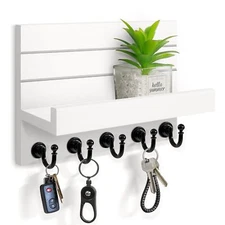 Key Holder for Wall Easy Installation Organizer Wall Mount Hanging Key Rack f...