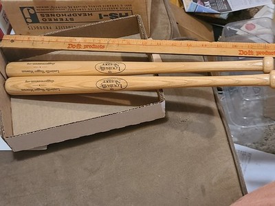 Lot of 2 Louisville Slugger Museum Factory Souvenir Mini Baseball Bat