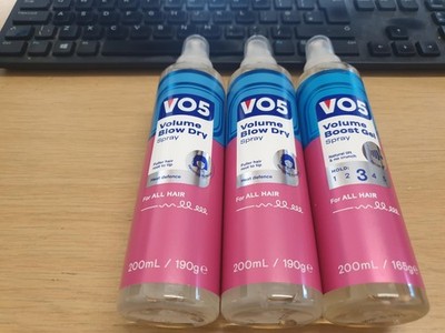 VO5 Volume Boost Gel Spray 200ml X3 NUR £21,49 KOSTENLOSER VERSAND WOW!!