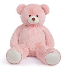 Giant Teddy Bear 5Ft Big Teddy Bear Stuffed Animal Birthday 60 inch Pink
