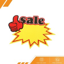 40pcs Star Burst Signs 7x5.5in Blank Star Burst Signs Price Tag Stickers Pricing